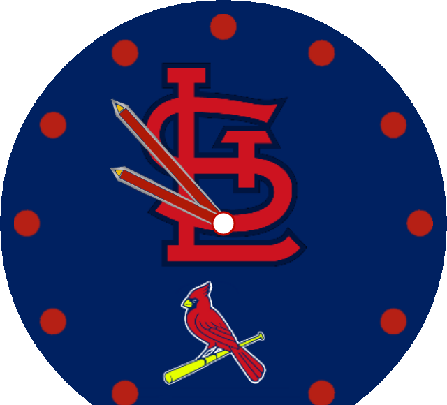 St Louis Cardinals Watch Face Preview Clipart (640x580), Png Download