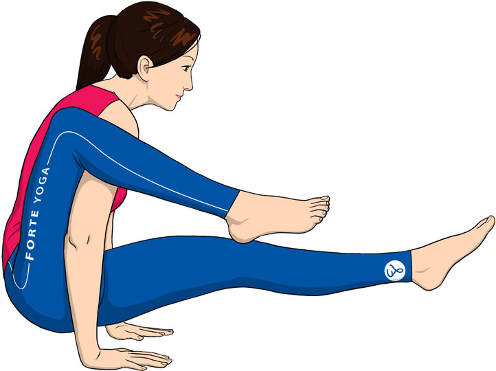 Elephant S Trunk Yoga Pose Forte Clipart (900x675), Png Download