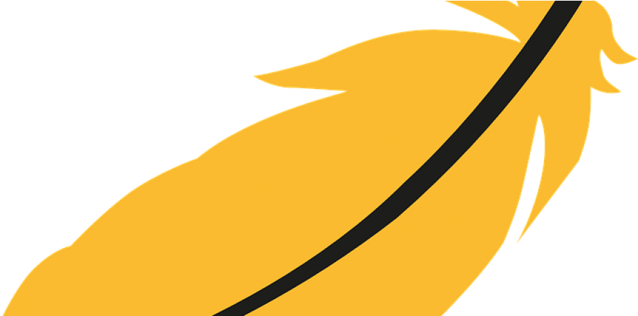 Yellow Feather Clipart - Png Download (980x450), Png Download