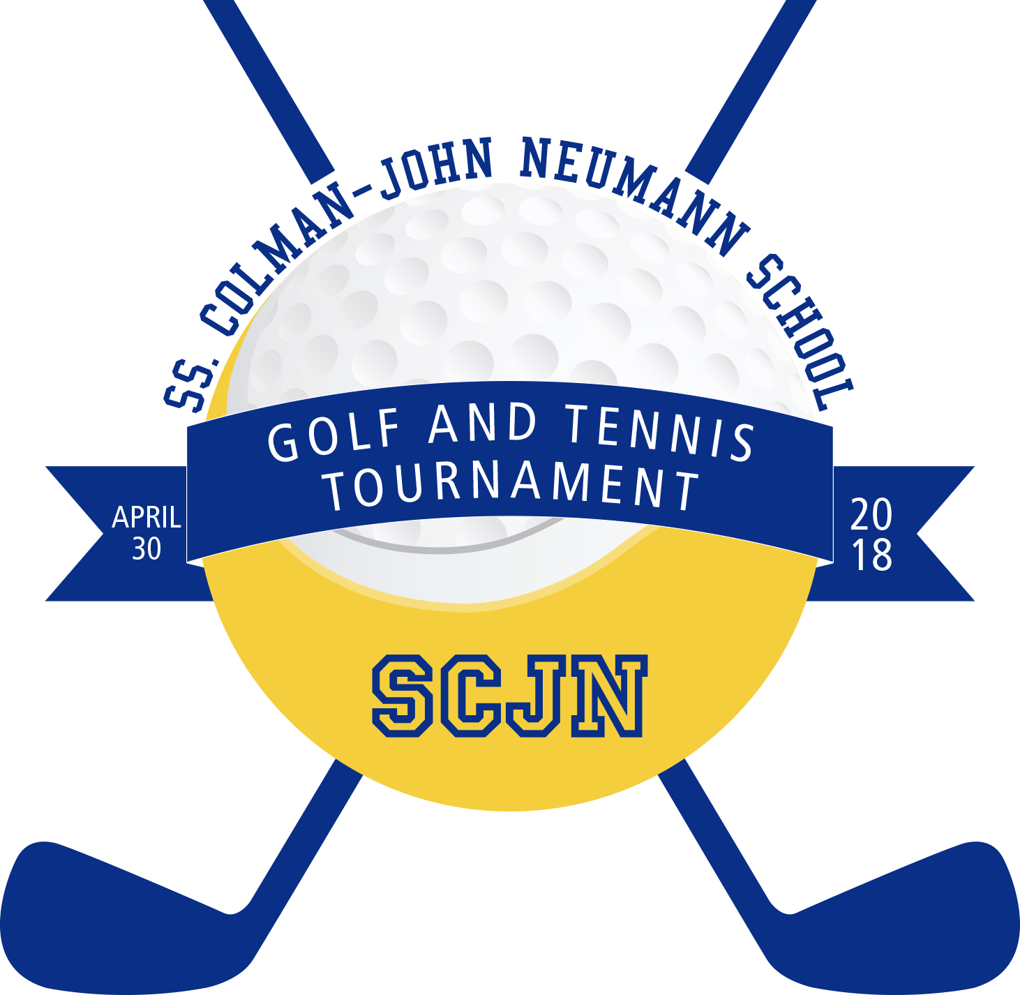Scjn Golf And Tennis Outing Clipart (1462x1426), Png Download