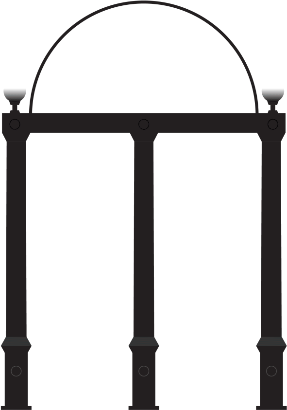 The Arch Fireworks Sticker By University Of Georgia Clipart (1080x1080), Png Download