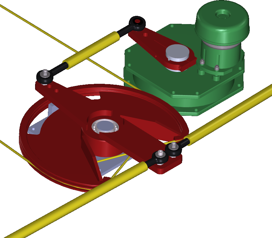The Quadrant With Integrated Tillers Arms For The Cross-bar Clipart (892x781), Png Download