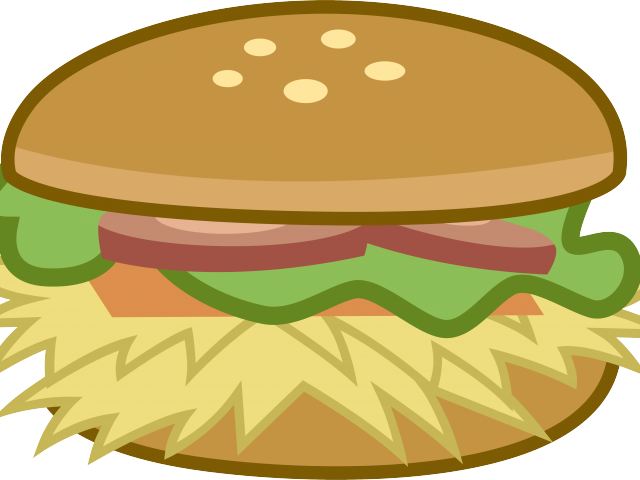Burger Clipart Clear Background - Png Download (640x480), Png Download
