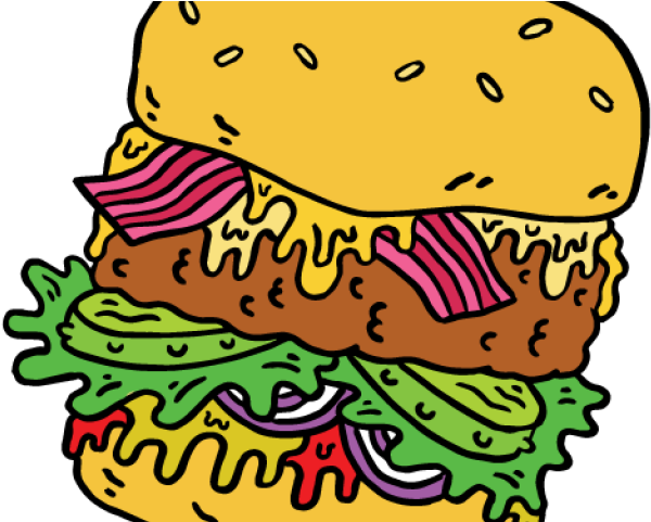 Burger Clipart Lettuce - Png Download (640x480), Png Download