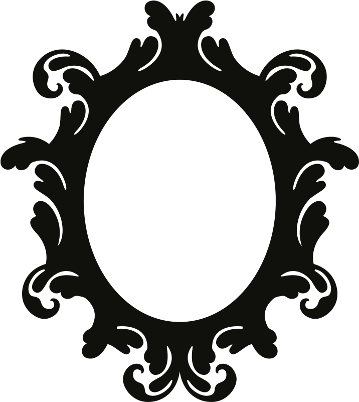 Stickers Cadre Ovale Baroque Clipart (800x800), Png Download