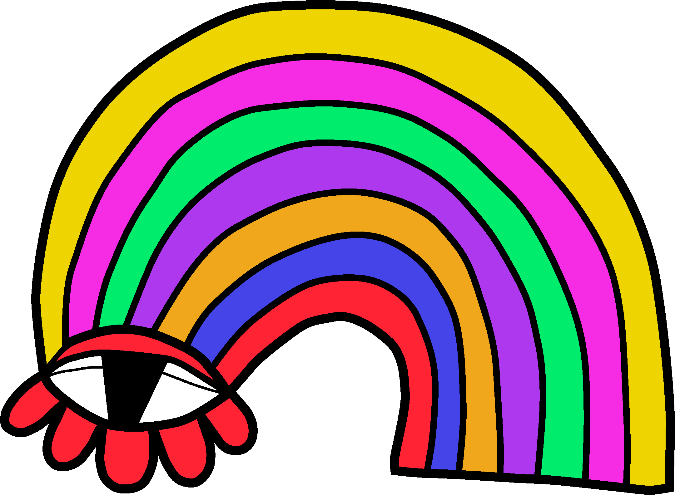Mardi Gras Love Sticker By Jeff Mccann Clipart (2180x1607), Png Download