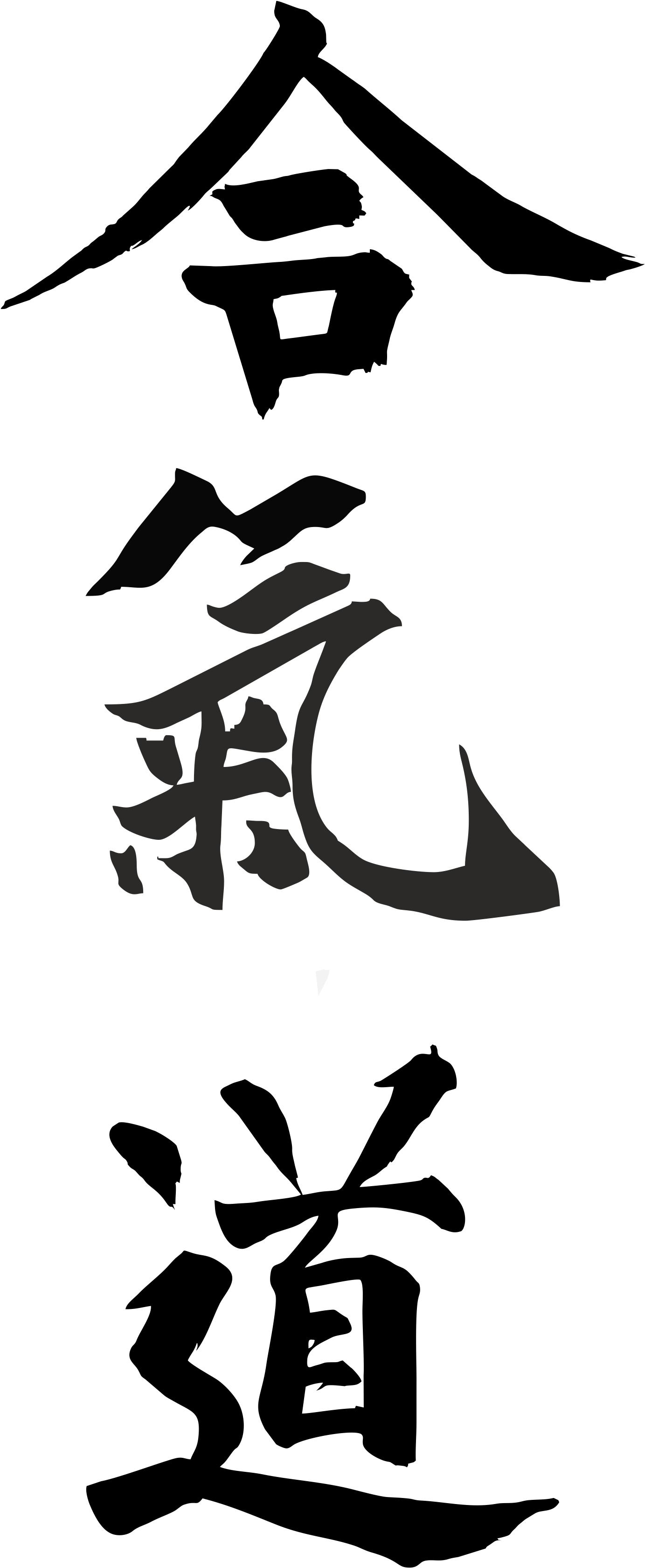 Aïkido Hotou Alain Peyrache Sensei Le Kanji De Aïkido Clipart (1484x3488), Png Download