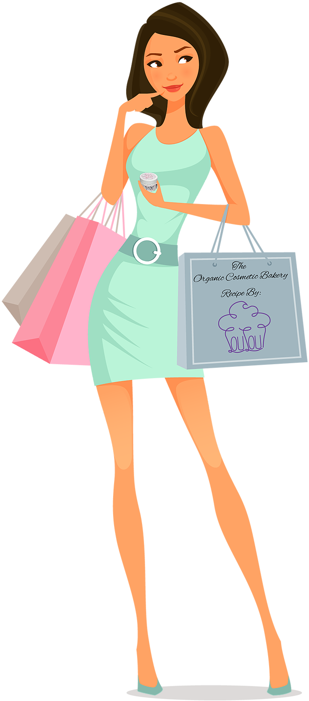 Fille Shopping Clipart (620x1405), Png Download