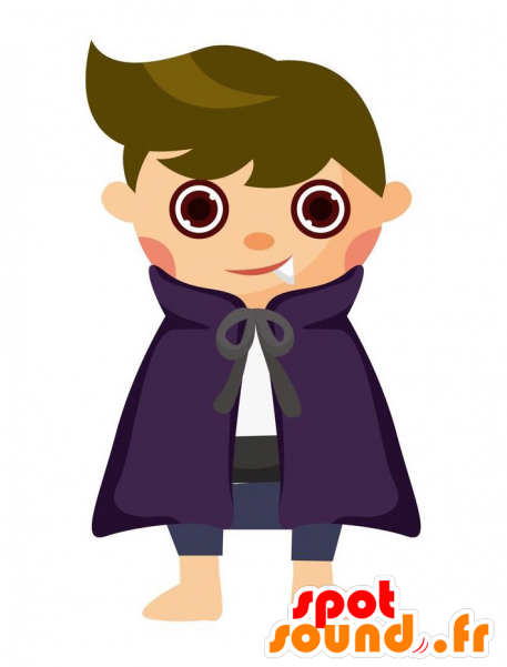 Mascot Child As A Vampire Clipart (600x600), Png Download