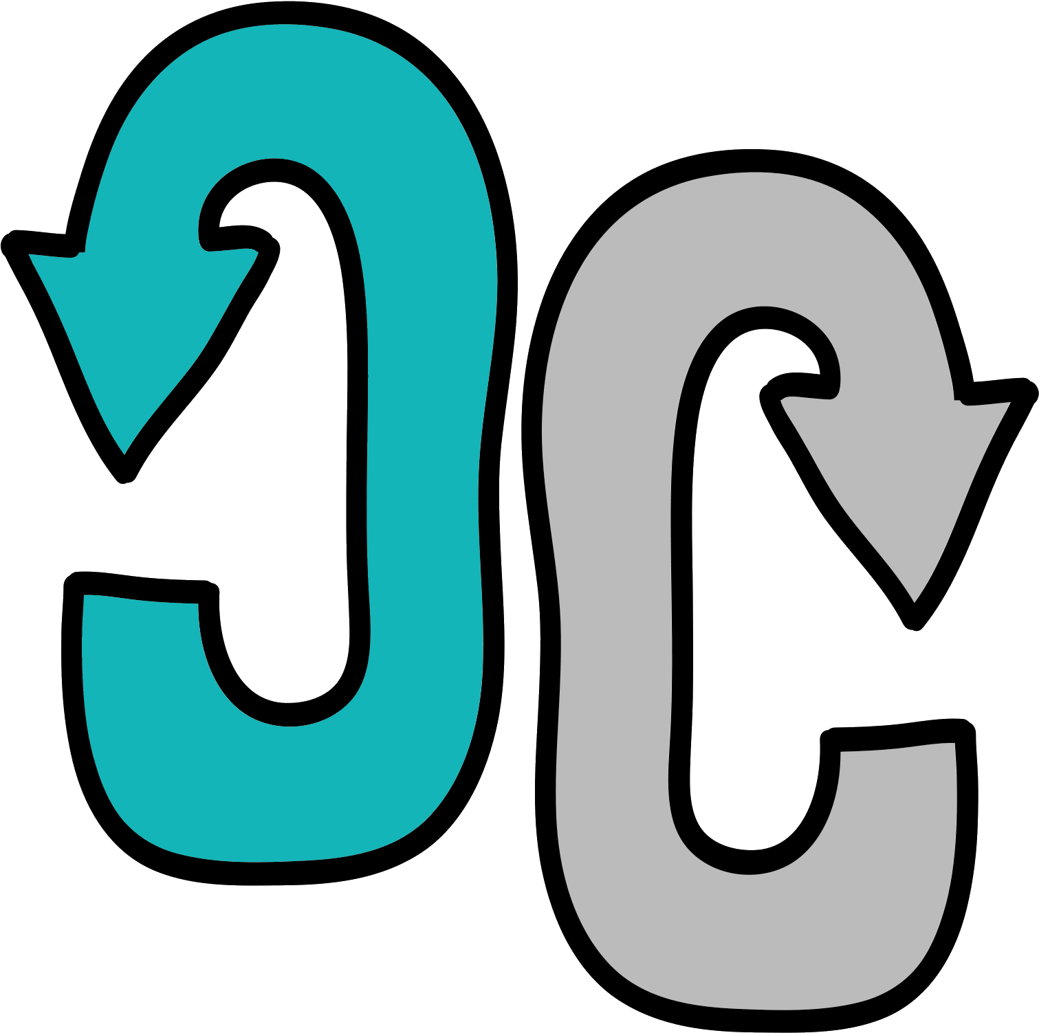 Two Arrows Different Direction Icon Clipart (1600x1600), Png Download