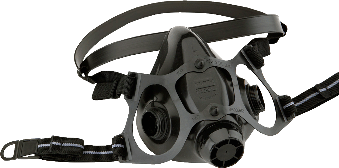 North 770000 Series Dual Cartridge Respirator Clipart (1103x553), Png Download