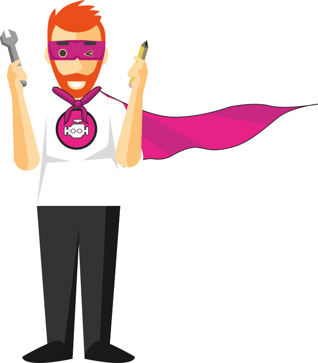 Nerd Engine It Solution Clipart (650x742), Png Download