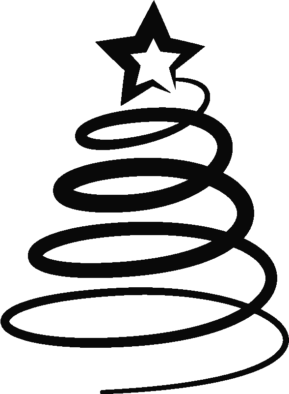 Sticker Stylisé Arbre De Noël Clipart (800x800), Png Download