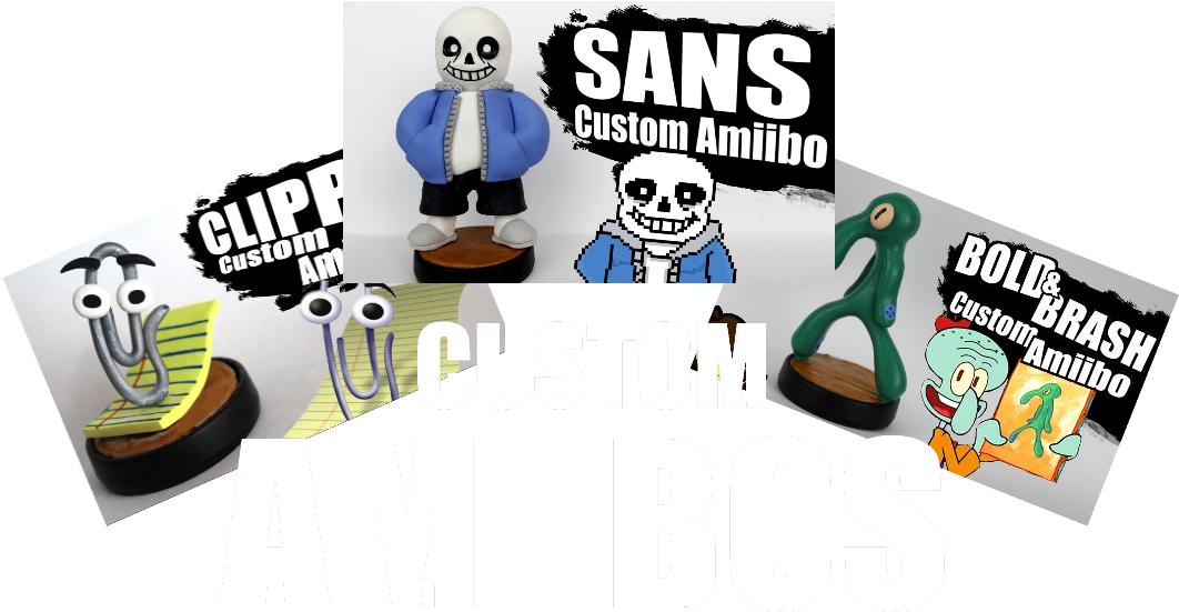 Custom Amiibos Clipart (1077x600), Png Download