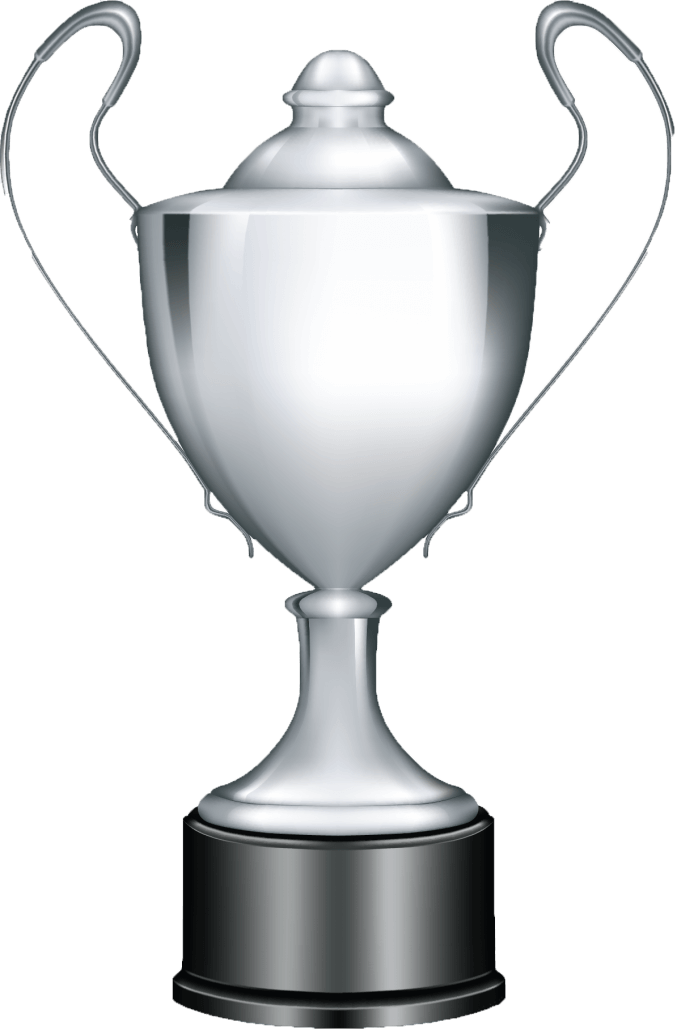 Silver Trophy Clipart (677x1030), Png Download