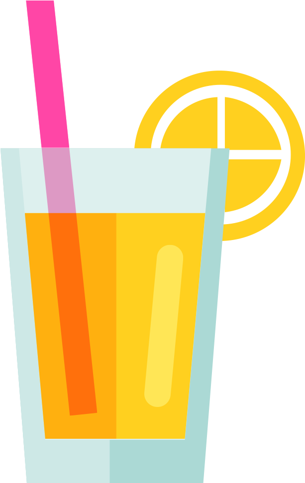 Svg Stock Orange Drink Yellow Lemon Transprent Clipart (1600x1600), Png Download