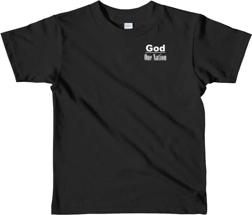 One Nation Under God Kid's Short Sleeve Tee Clipart (1000x1000), Png Download