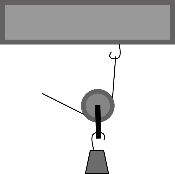 Flaschenzug Rolle Inverse Clip Art At Clker - Png Download (600x598), Png Download