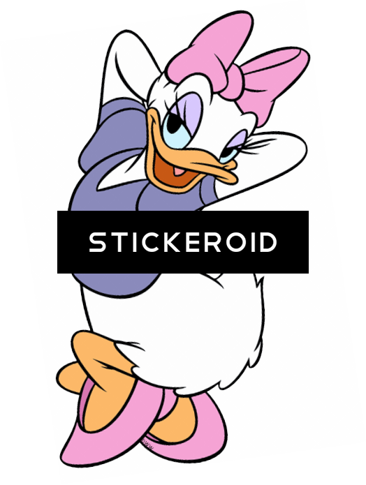 Daisy Duck Cartoons Disney Clipart (524x695), Png Download