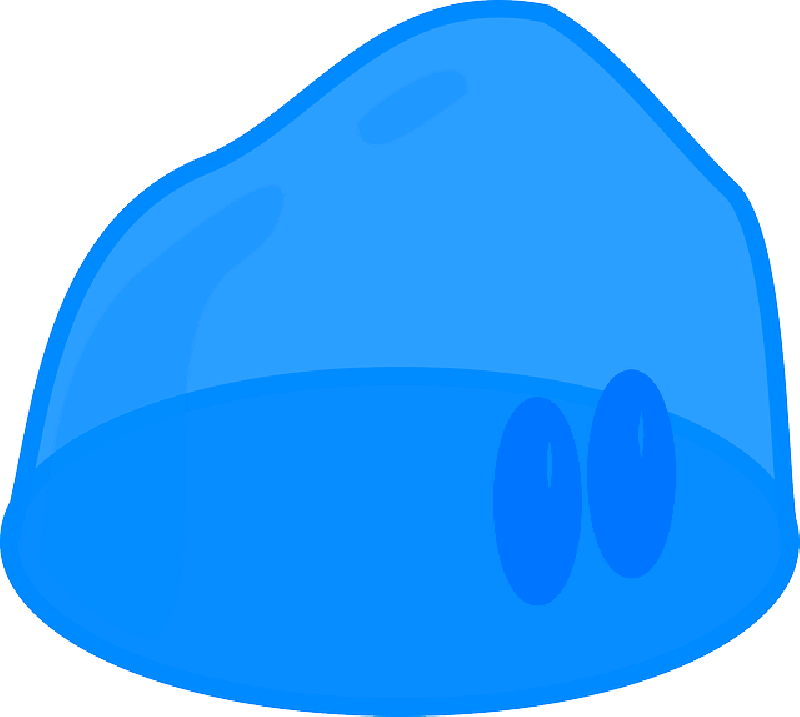 Jelly, Aspic, Jello, Blue, Funny, Clipart (800x717), Png Download