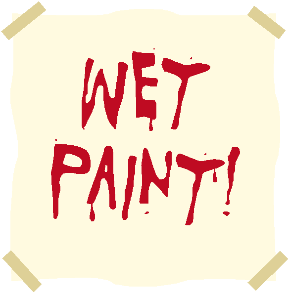 Wet Paint Clipart - Png Download (580x588), Png Download