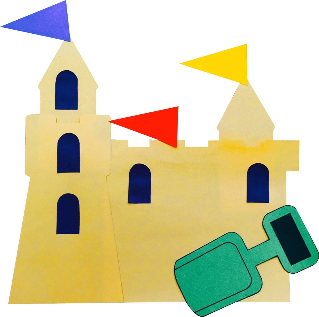 For Some Fun We Make Paper Sandcastles Using This Craft Clipart (1024x1016), Png Download