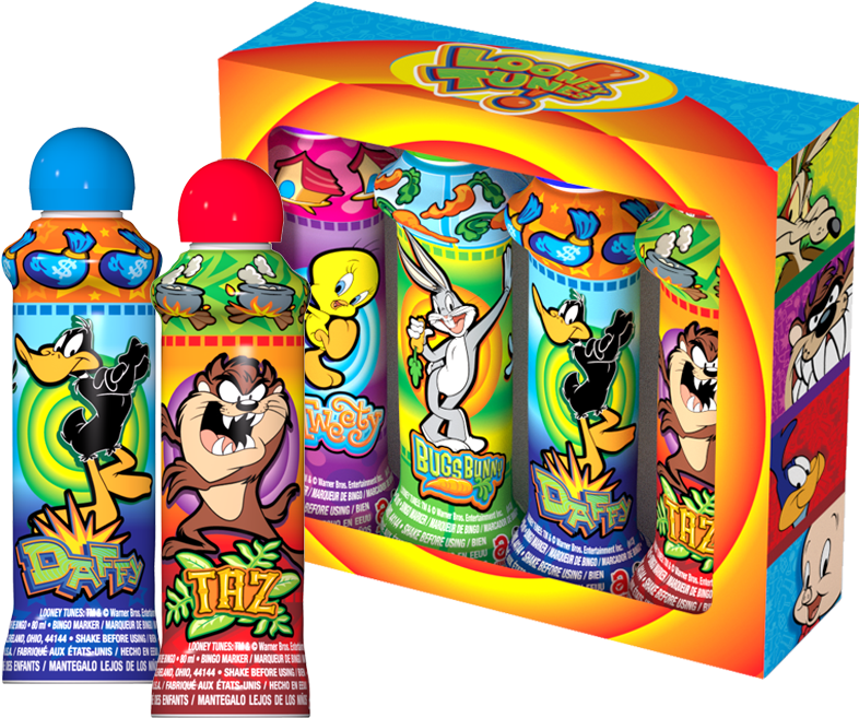 Looney Tunes Bingo Ink Gift Set Clipart (800x675), Png Download