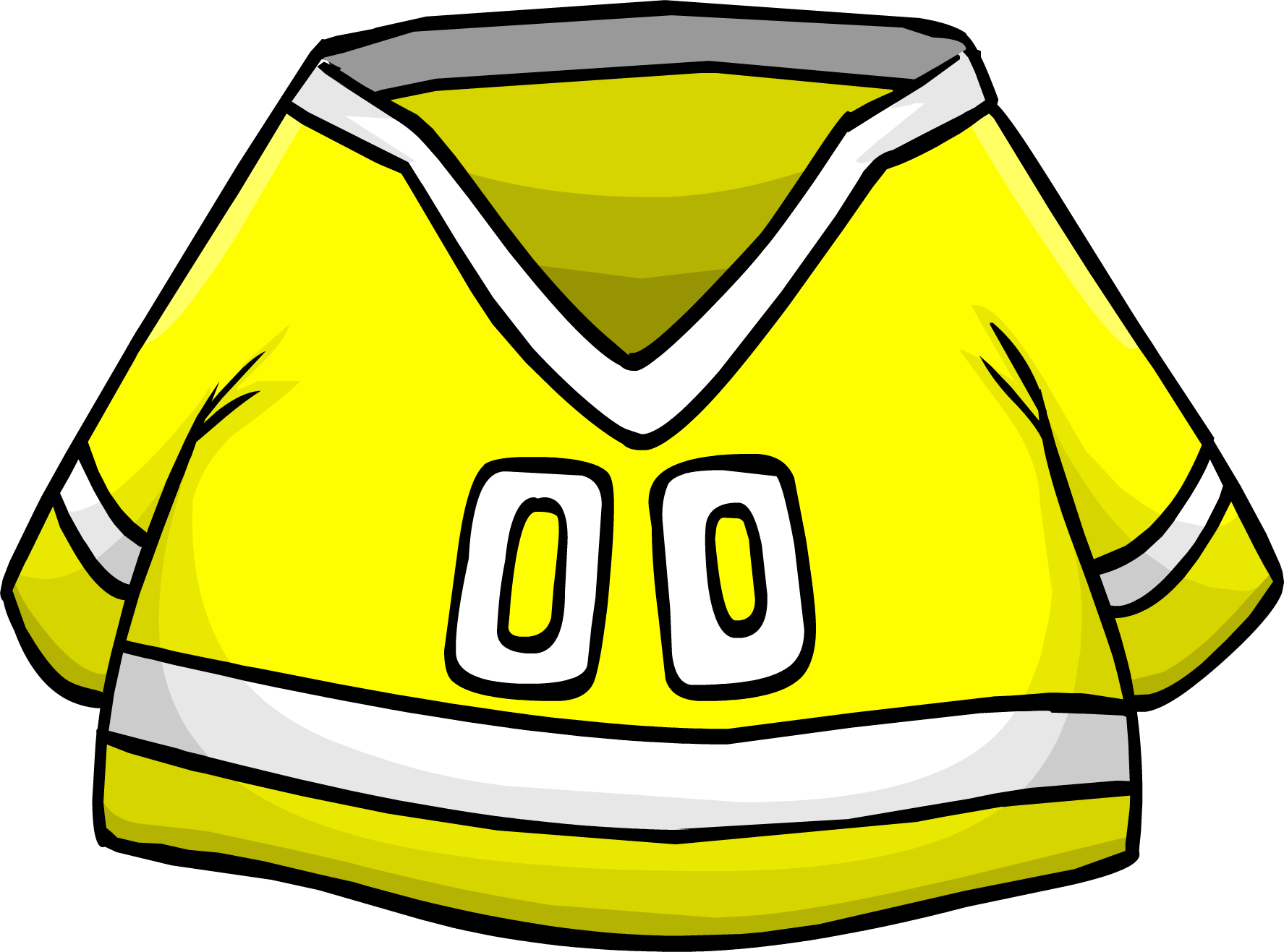Yellow Hockey Jersey Clipart (1775x1317), Png Download