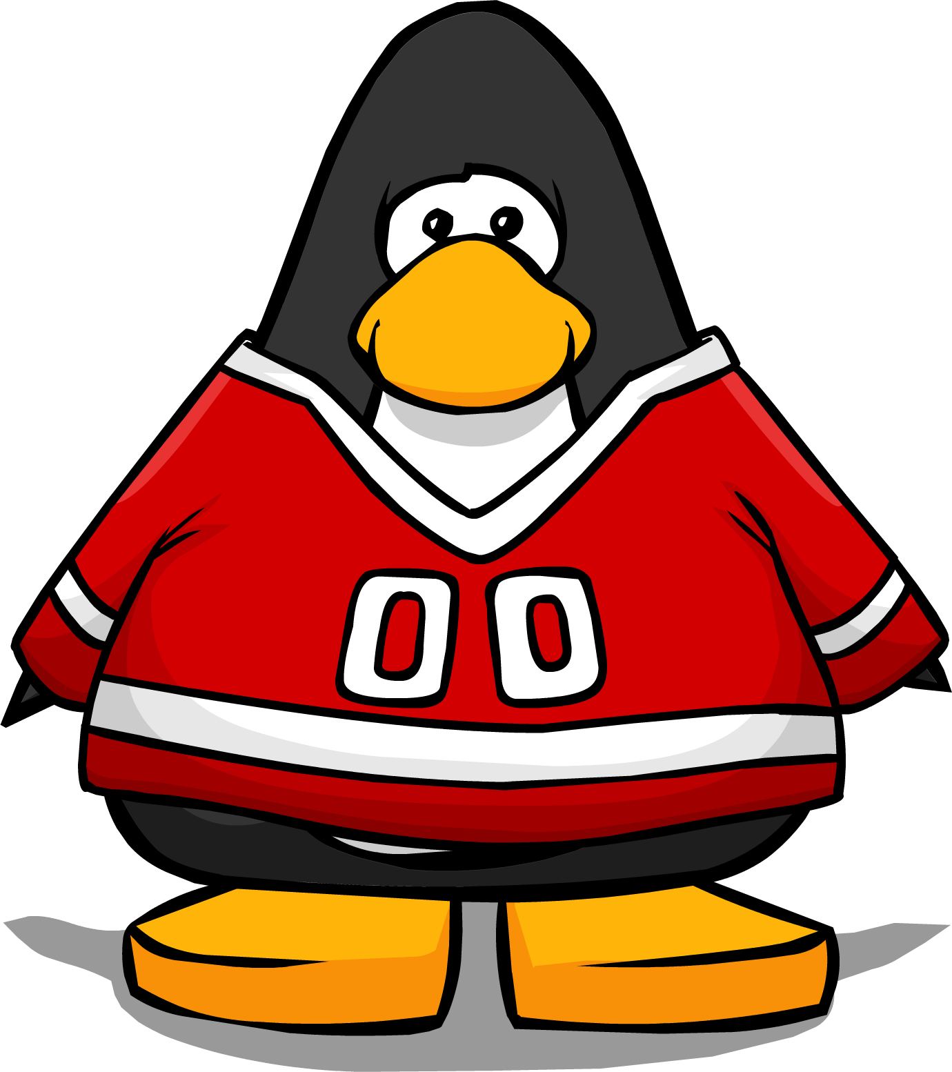 Red Hockey Jersey From A Player Card Clipart (1380x1554), Png Download