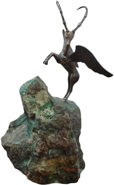 20th Century Figurative Mythological Winged Sculpture Clipart (768x768), Png Download