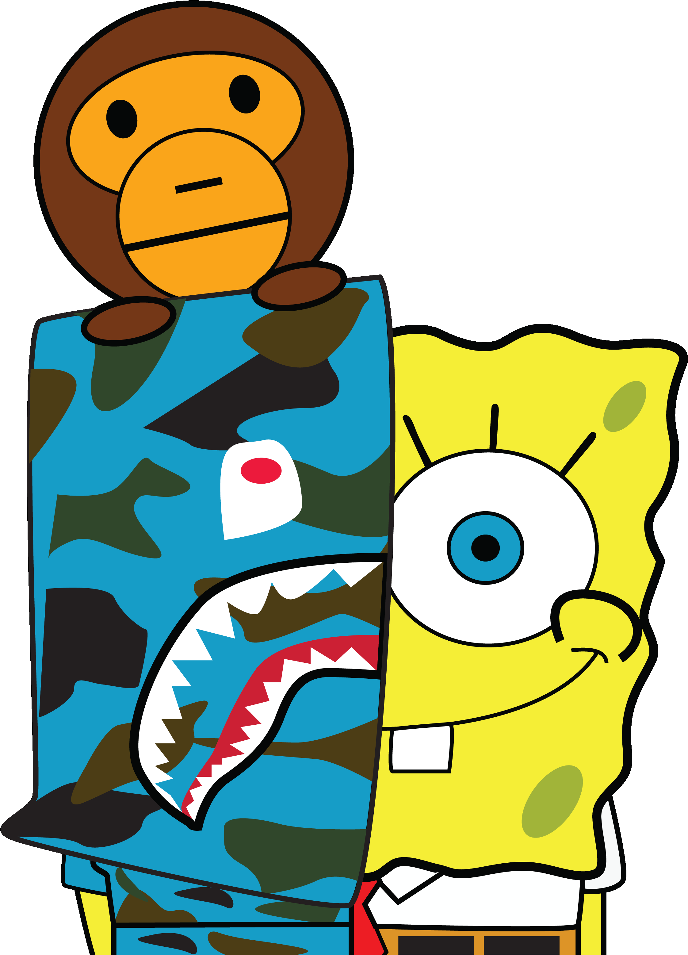 Bape X Spongebob Clipart Full Size Clipart (2416770) PinClipart