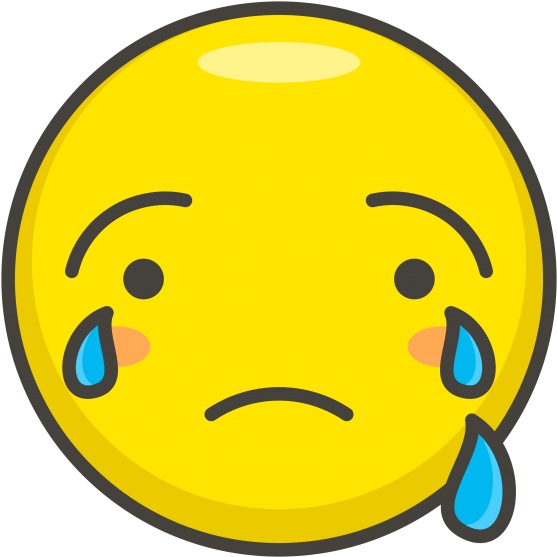 Crying Face Emoji Clipart (866x650), Png Download