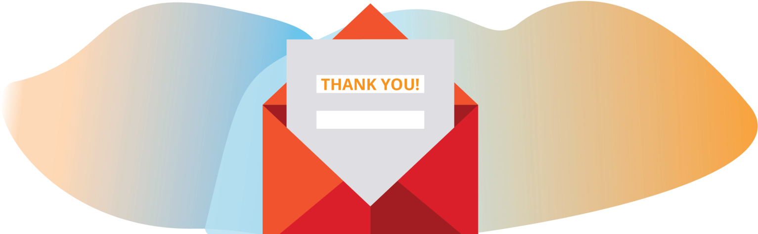 Thank You Letter Templates For Your Nonprofit Clipart (1600x480), Png Download