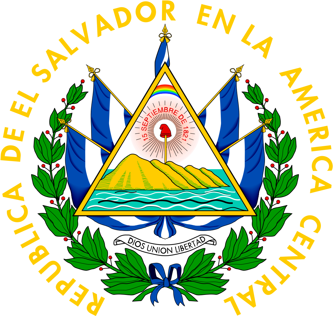 Coat Of Arms Of El Salvador Clipart (1078x1024), Png Download