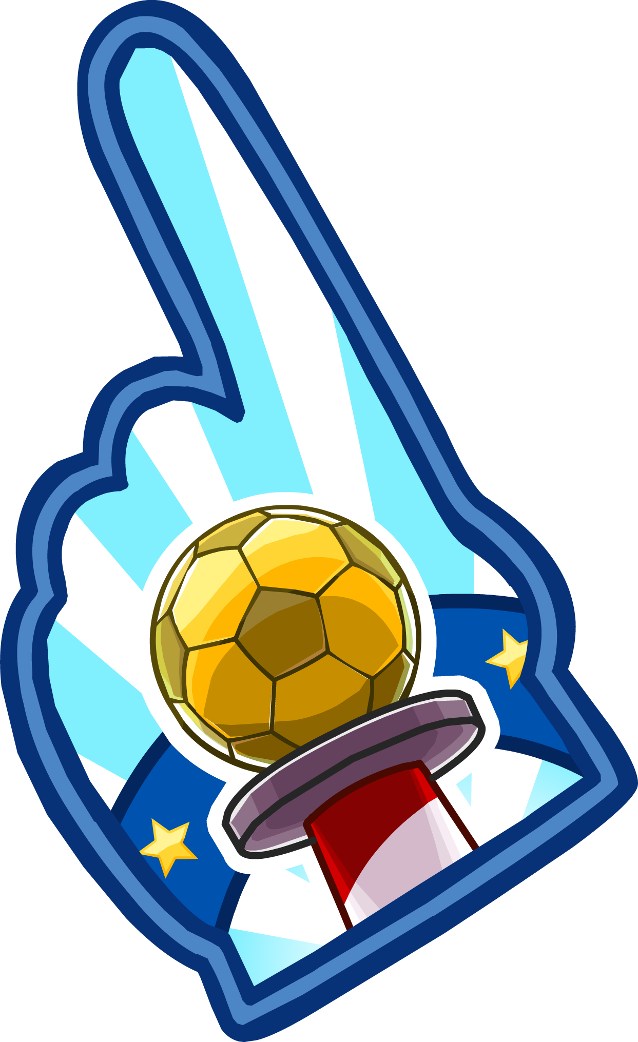 Penguin Cup Foam Finger Clipart (1243x2031), Png Download