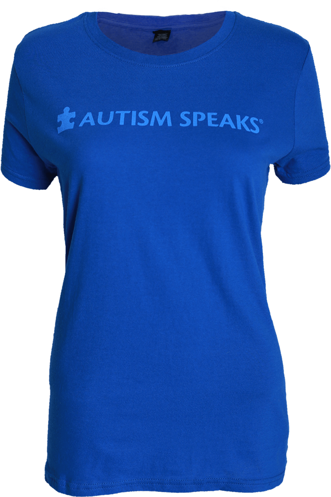 Autism Speaks Ladies T-shirt Clipart (1000x1000), Png Download