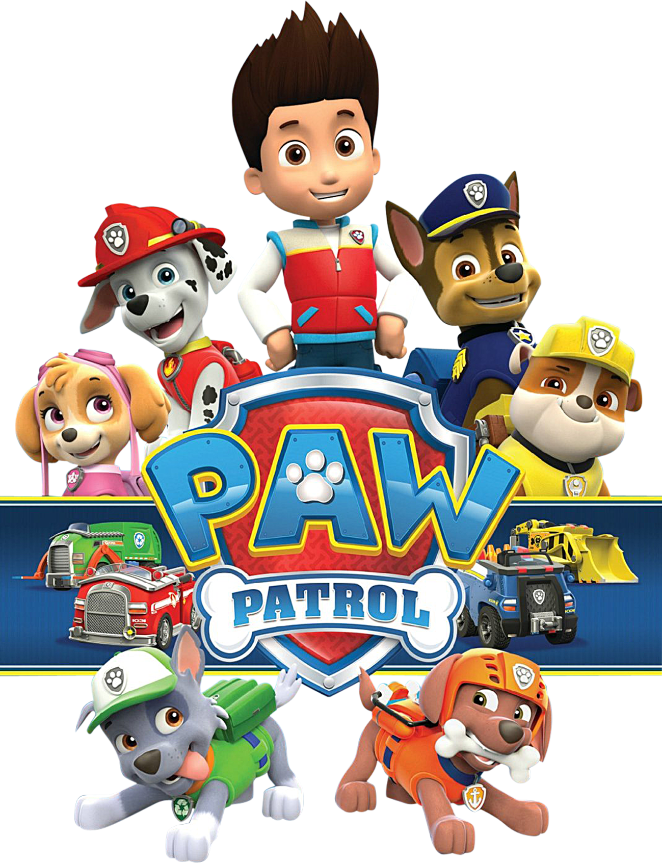 Paw Patrol Birthday Clipart - Png Download (1299x1693), Png Download