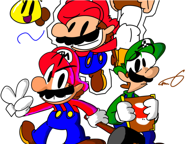 Luigi Clipart Paper Mario - Png Download (640x480), Png Download