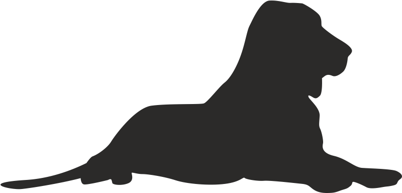 Greyhound Silhouette Sitting - Clipart (800x800), Png Download