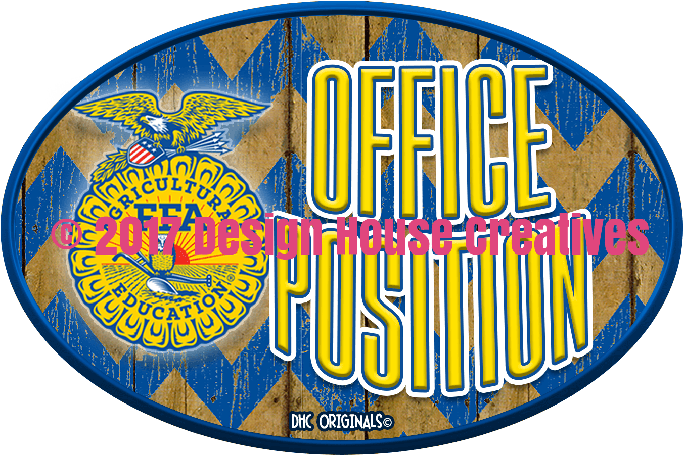 Officially Licensed Ffa™ Chevron Wood Decal Clipart (1500x1500), Png Download