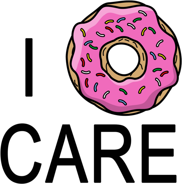 I Don't Care Women's Printed Tote Bag Clipart (585x1040), Png Download