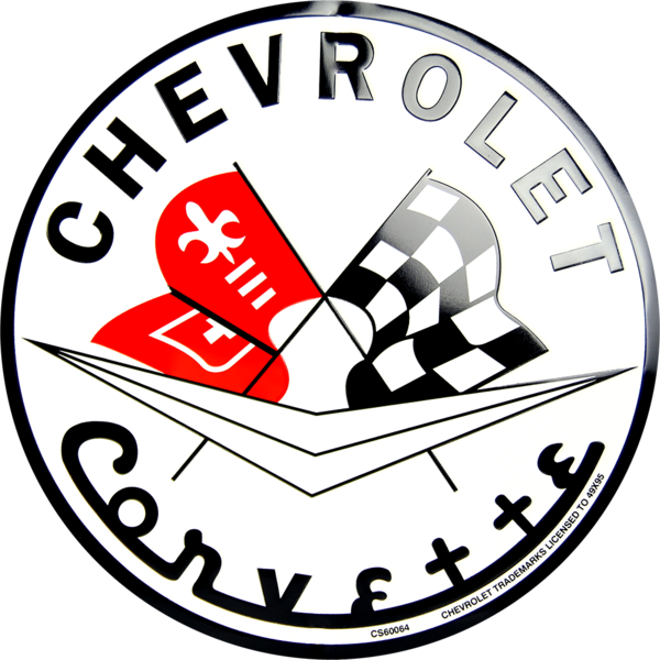 Chevrolet Corvette Circle Sign Clipart (600x600), Png Download