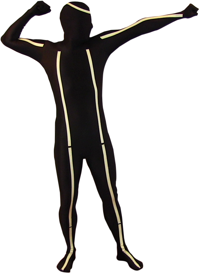 Glow Full Body Suit Clipart (711x956), Png Download