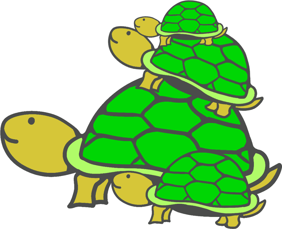 可愛い亀の家族 Clipart (1000x1000), Png Download