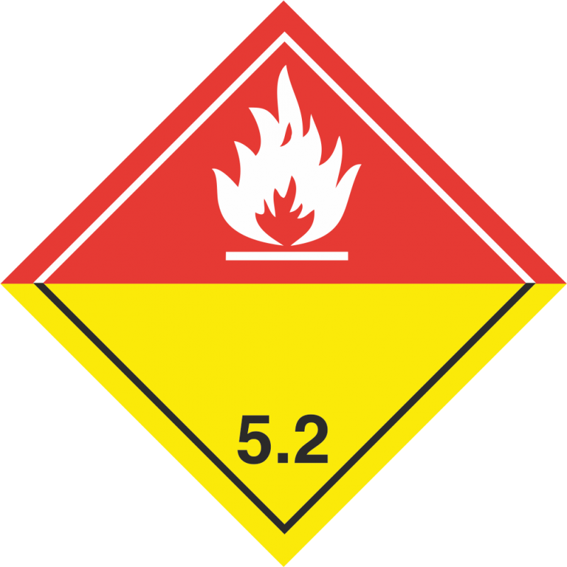 Adr 5 "organische Peroxiden" Borden Clipart (800x800), Png Download