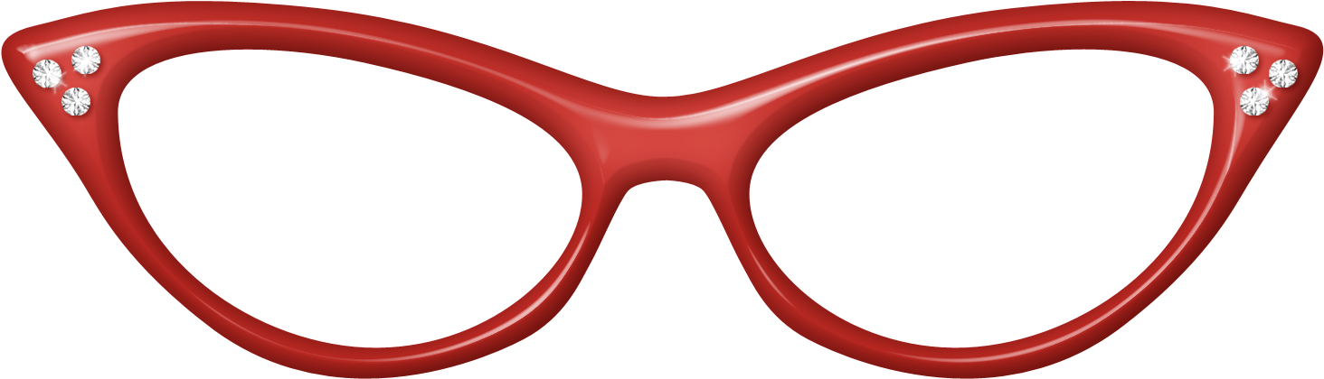 Red Glasses Clipart - Png Download (1509x468), Png Download