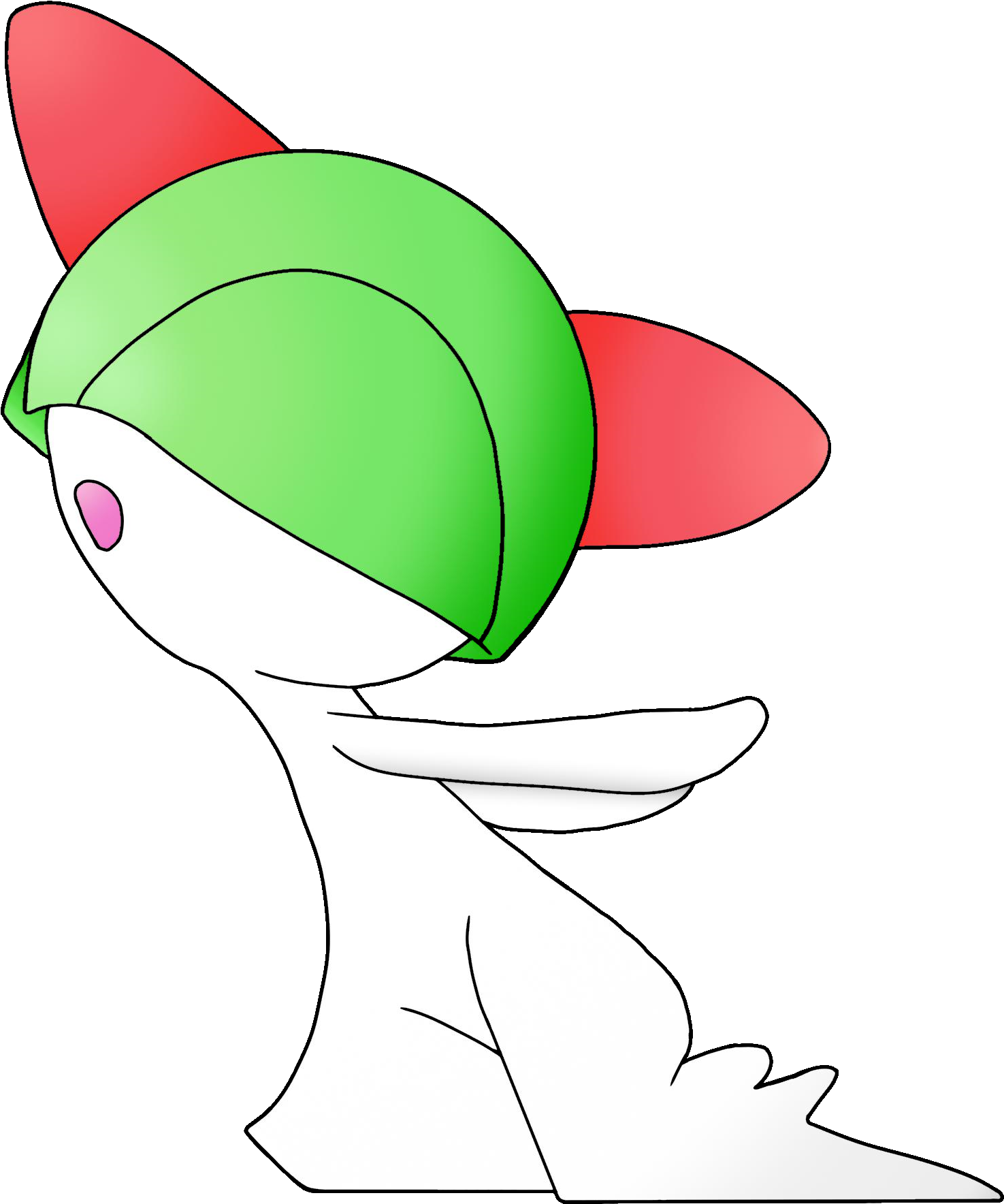 Here's My Attempt At Ralts Clipart (1600x1800), Png Download