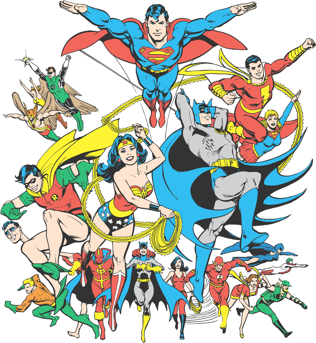 Dc Comics Justice League Assemble Youth T Shirt Clipart (1080x1179), Png Download