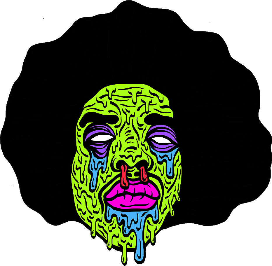 Zombie Jimi Hendrix Clipart (1500x1500), Png Download