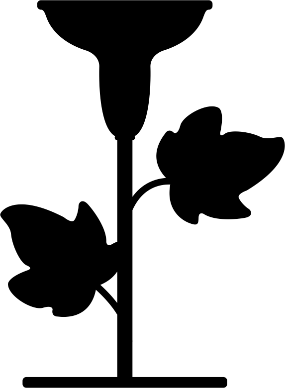 Autocollant Mural Chandelier Feuilles Clipart (573x780), Png Download